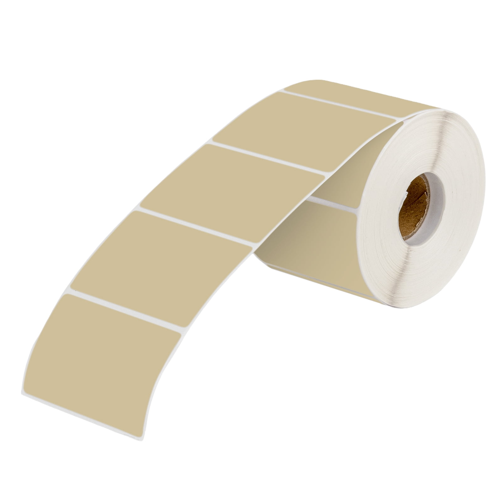 Muka 800 Pcs 1.5" x 2.25" Brown Thermal Labels Color Thermal Label for Barcodes, Address, Consignment, Compatible with Thermal Label Printer