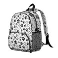thumbnail image 2 of Pet Paw Print and Bone Backpack Backpack for School,Cute School Bag,Schoolbag with Adjustable Shoulder Straps & Padded Back,13.8"x11.4"x6", 2 of 6