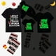 thumbnail image 1 of Pijamas familiares a juego de Navidad, conjunto de Pijamas cortos negros luminosos, Jesús es la razón, 1 of 3