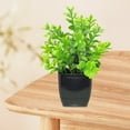 thumbnail image 5 of Artificial Green Potted Plant for Home Decor - Realistic Plastic Faux Plant for Indoor Arrangements, Tv Cabinet, Desk, and Living Room, 5 of 6