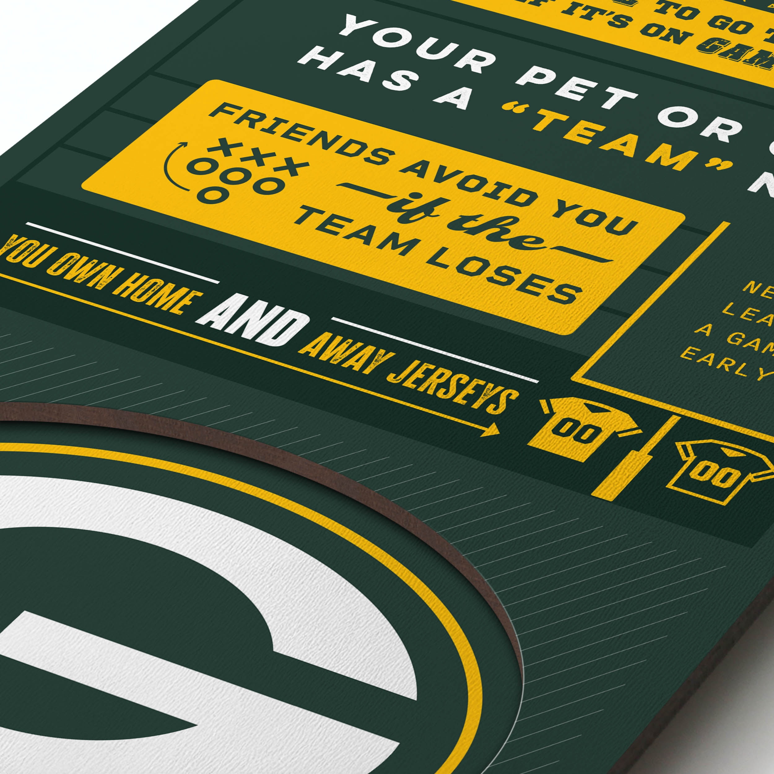 YouTheFan NFL Green Bay Packers 3D Top 10 Wall Art
