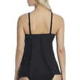thumbnail image 2 of Miraclesuit Women's Swimwear Poppy Peephole High Neckline Soft Cup Tankini Top, Tamarind, 14, 2 of 2