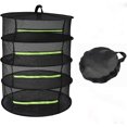 thumbnail image 1 of Herb Drying Rack Hanging Drying Rack Mesh For Plants Herb Dryer Collapsible Dry Net With Zipper For Seeds, Bud, Nuts, Hydroponic Plants (4 Layer), 1 of 5
