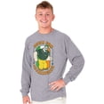 thumbnail image 5 of Bluto St Paddys Down For Shenanigans Men's Long Sleeve Tee T Shirt Brisco Brands S, 5 of 6