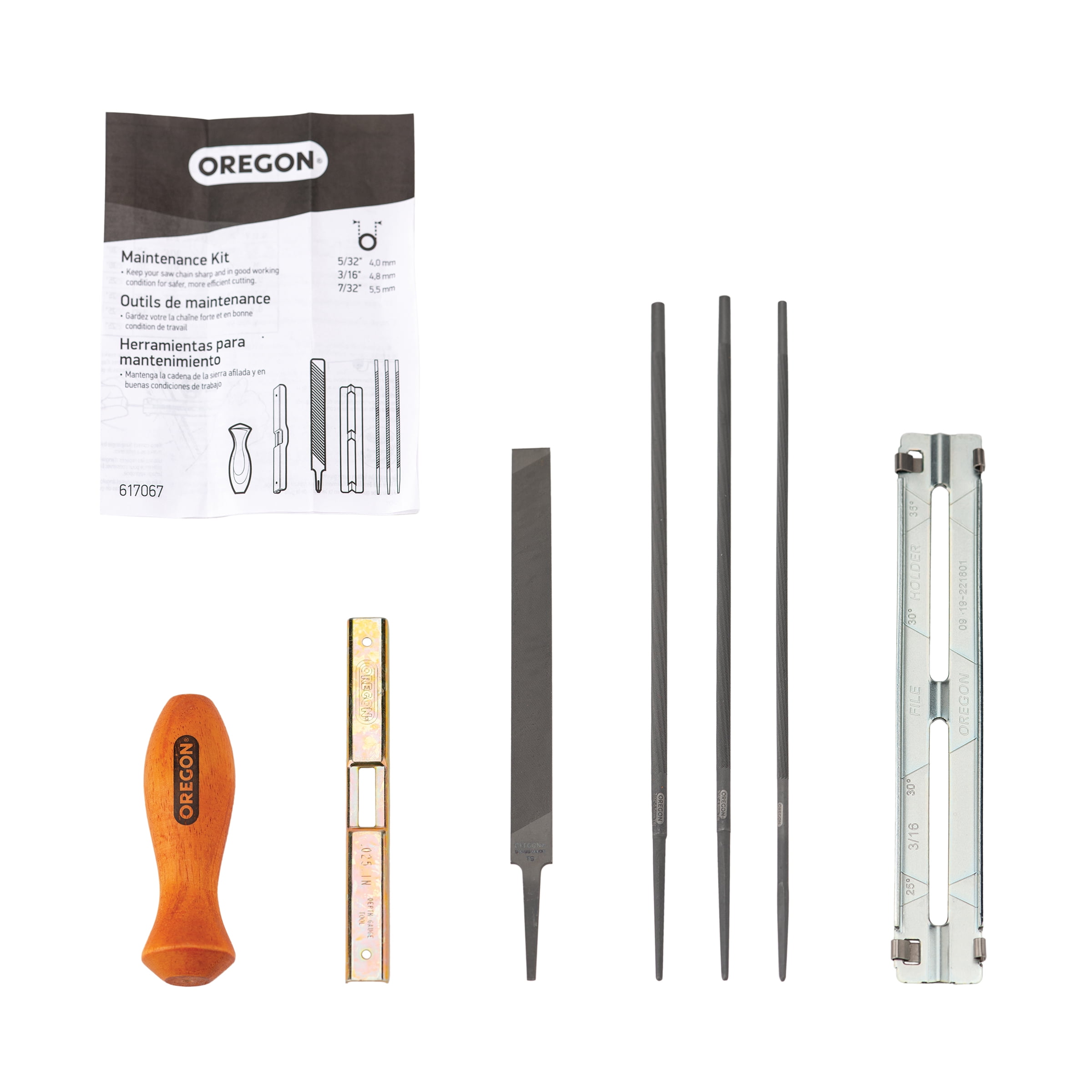 Oregon 7-Piece Field Sharpening Steel Chainsaw Sharpening Kit