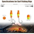 thumbnail image 4 of czcpp-Pompano Rigs for Surf Fishing Saltwater Floats Catfishing Pompano Fishing Rigs with Double Circle Hooks and Pyramid Sinker 4pcs/5pcs, 4 of 4