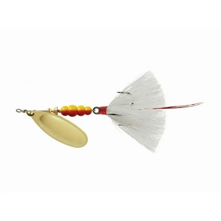 Mepps Aglia Dressed Inline Spinner 1/2oz White Tail Gold Blade