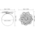 thumbnail image 5 of 12 Pieces Napkin Rings with Hollow Out Flower Napkin Holders (Silver), 5 of 5