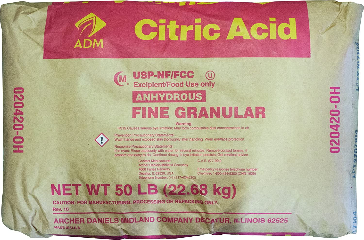 Citric Acid (50 lb Sack)