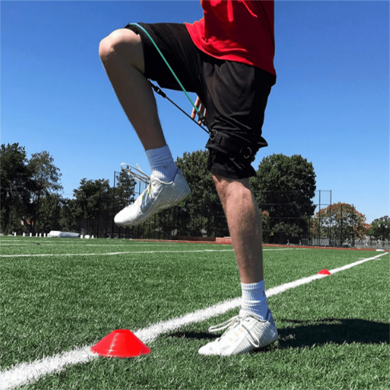 Speed and Strength Leg Resistance Bands | Includes Speed 101 and Agility FX Digital Training Programs - Sizes for Youth, Intermediate, and Advanced Athletes
