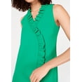 thumbnail image 2 of Trina Turk Relaxation Ruffled Faux Wrap Dress Kelly Green 8, 2 of 4