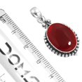 thumbnail image 2 of Garnet Quartz Pendant 925 Sterling Silver Handmade Jewelry, 2 of 3