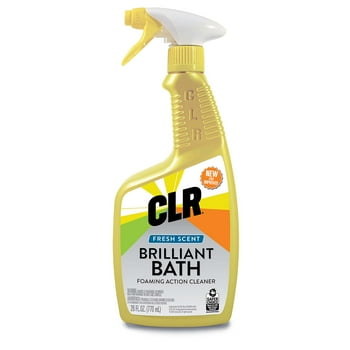 CLR Brilliant Bath Foaming Multi-Surface Cleaner, Fresh Scent, EPA Safer Choice, 26 oz