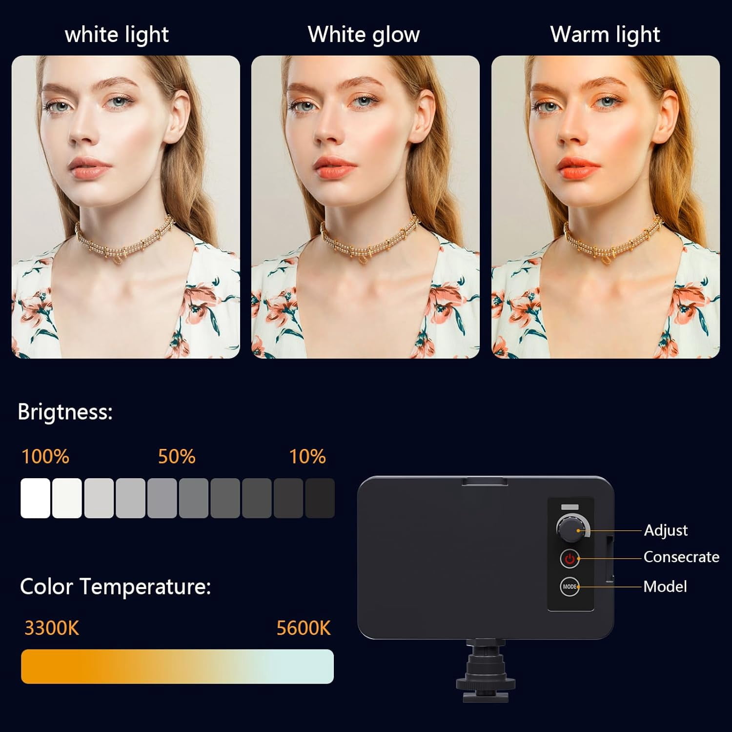Acuvar 6K Video Camera Camcorder, 64MP 60FPS Vlogging Camera for YouTube, 4.0 Inch Touchscreen Video Recorder, HD WiFi Video Camera with 4500mAh Battery, 64G SD Card, Stabilizer, Mic, 100 LED Light