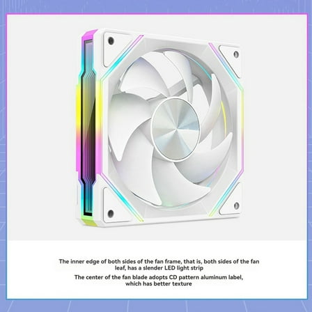 Mirror Fan RGB 120mm High Airflow PC Fans Ultra-Quiet