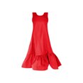 thumbnail image 1 of Prolriy Robes Printemps Été pour Femmes 2025 Été Col Rond Ample Manches Robes Pliantes Taille Ample Robe Mi-Longue Été Robes d'Été pour Femmes Robe Décontractée Mignonne Robes Femmes Rouge TTTG, 1 of 4