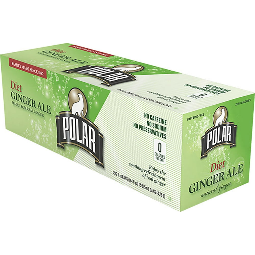 Polar Ginger Ale Diet Soda, 12 Fl. Oz., 12 Count