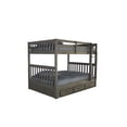 thumbnail image 3 of Discovery World Furniture - Full over Full Size Ladder Bunk Bed with 3 Drawers, Bunk Bed with Storage, Charcoal, 3 of 4