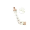 thumbnail image 3 of INSPIRE CHIC Women's Long Stretchy Bowknot Fingerless Arm Gloves Satin Y2K Lolita Sleeves for Female  Bride Princess Costume Opera Dance Party White, 3 of 7