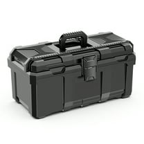 Toolbox, Plastic Organizer Tool Box, Durable Tool Storage Box, Heavy-Duty Storage with Padlock Suit for Home, Workshop, Job Site Organization