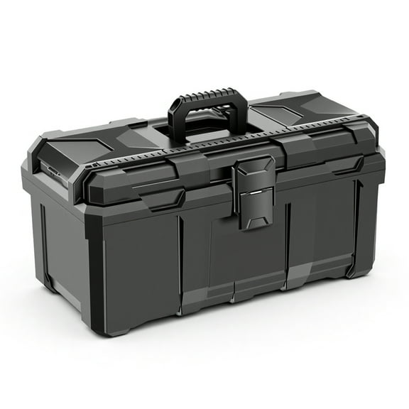 Toolbox, Plastic Organizer Tool Box, Durable Tool Storage Box, Heavy-Duty Storage with Padlock Suit for Home, Workshop, Job Site Organization