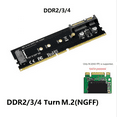 thumbnail image 3 of DDR3 DDR4 DDR2 to M2 SSD Adapter M.2 NGFF B Key Riser Card SATA 15Pin Power + SATA 7Pin Data Port, 3 of 7