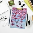 thumbnail image 6 of FMSHPON Flamingo Clipboard Hardboard Wood Nursing Clip Board and Pull for Standard A4 Letter 13x9 inches, 6 of 7