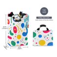 thumbnail image 2 of Yayeee Freestanding Laundry Hamper with Handle Collapsible Large Storage Basket for Clothes, Colorful Round, 2 of 7