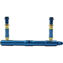 Allstar Performance ALL26153 Fuel Log 8AN Male Inlet Black Anodized Aluminum 4150