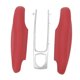 thumbnail image 4 of Cubierta Del Mando A Distancia Del Coche, ABS Y Cuero Keyless Entry Remote Key Fob Protector Shell Para P-anamera C-ayenne 911 T-aycan(rojo), 4 of 14