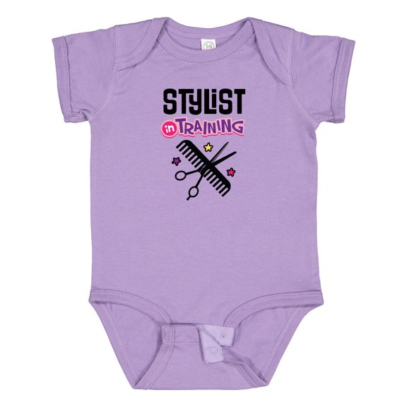 Inktastic Future Hair Stylist in Training Girls Baby Bodysuit