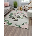 thumbnail image 2 of Rugs America Hanna VA40C Rose Garden Gray Floral Transitional Beige Area Rug, 5'x7', 2 of 10