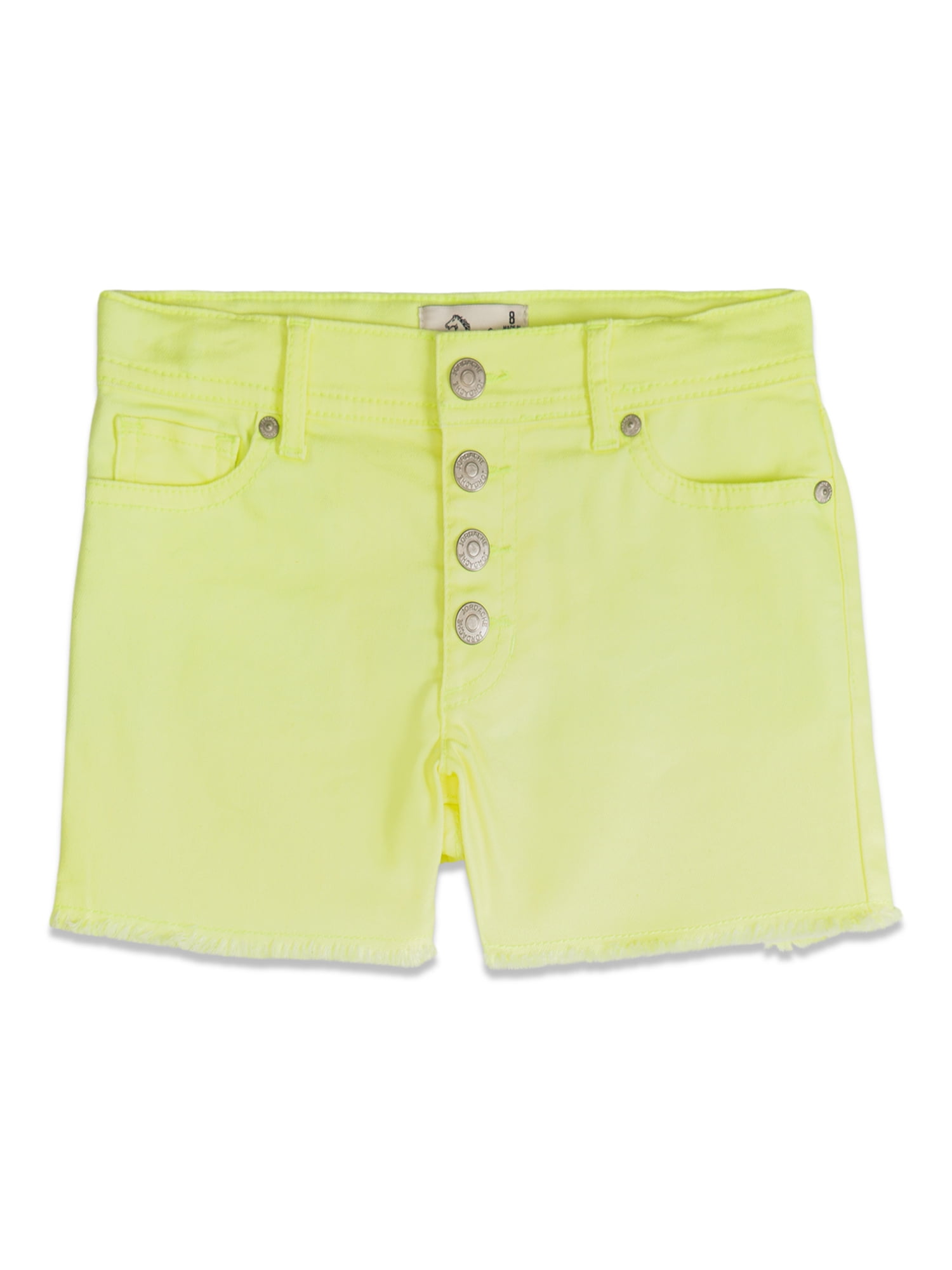 yellow jean shorts