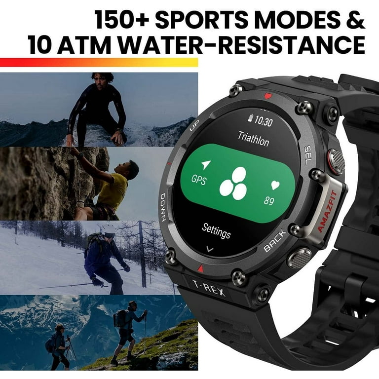 Amazfit T Rex 2 Smart Watch Dual Band 5 Satellite Positioning 24 Day Battery Life Ultra Low Temperature Operation Rugged Outdoor GPS Military