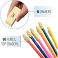 thumbnail image 6 of Mr. Pen- Pencil Erasers Set, 66 Pack, Yellow, Latex-Free, No Smudge, 6 of 7