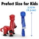 thumbnail image 3 of Figuras de acción Zing StikBot, paquete doble, Grim Indigo + Kyron Red, 3 of 6