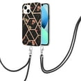 thumbnail image 3 of Case for Moto Edge 20 Pro protective case, Flower Marble Pattern Case With Lanyard And Camera Lens Protection Shockproof Silicone Tpu Slim Protective Cover, 3 of 6