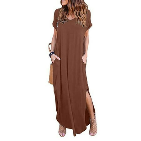 

Lumento Plus Size Women Nightgown Dress Long Maxi Shirt Nightdress Ladies Pajamas Sleep Dress Lounge Wear Nightwear Size S-5XL