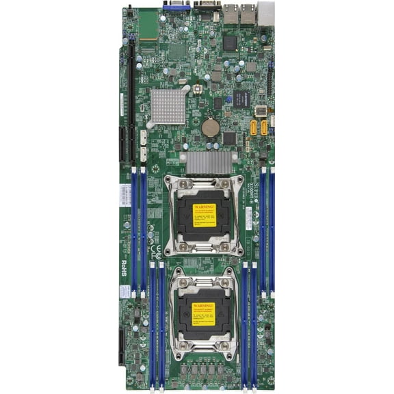 Supermicro X10DRT-H Motherboard Dual socket R3 (LGA 2011) - Intel Xeon processor E5-2600 Proprietary Twin Full Warranty
