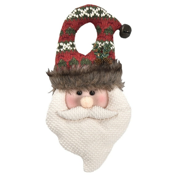 Noothes Snowman and Santa Claus Door Hanging, Festive Christmas Door Decor with Double-Sided Design for Indoor and Outdoor Holiday Displays