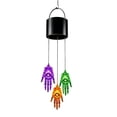 thumbnail image 2 of Halloween Solar Wind Chime Lights, Hanging Ghost Pumpkin Skull Decorative Lantern, Outdoor Garden Yard Porch Holiday Display, Haunted House Fall Festival Seasonal Decorative Lighting, 2 of 7