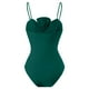 thumbnail image 3 of WILLBEST Trajes de Baño Mujer 2 Piezas Traje de Baño Sólido Para Mujer Con Estilo Retro Francés Y, 3 of 3