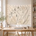 thumbnail image 5 of Cohesive Continuous Single With Black Line Art Toned, Mystical Fantasy for Space Lovers, Galaxy Room Decor, Mother's Day Gift, Tapestry Wall Hanging for Bedroom and Dorm, 5 of 7