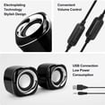 thumbnail image 4 of 2.0 USB-Powered Desktop Speakers with Far-Field Drivers and Passive Radiators for Pcs and Laptops, 4 of 6