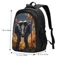 thumbnail image 5 of Honeii Romantic Flower Astronaut Couple for Travel Laptop Backpack, Business Laptops Backpack with USB Charging Port, College High School Computer Bag for Men Women, 5 of 7