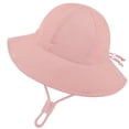 thumbnail image 2 of Kids Sun Hat UPF 50+ Sun Protective Bucket Hat for Boys Girls Wide Brim Summer Beach Fishing Safari Adjustable Hat(Red,3-6 Years), 2 of 5