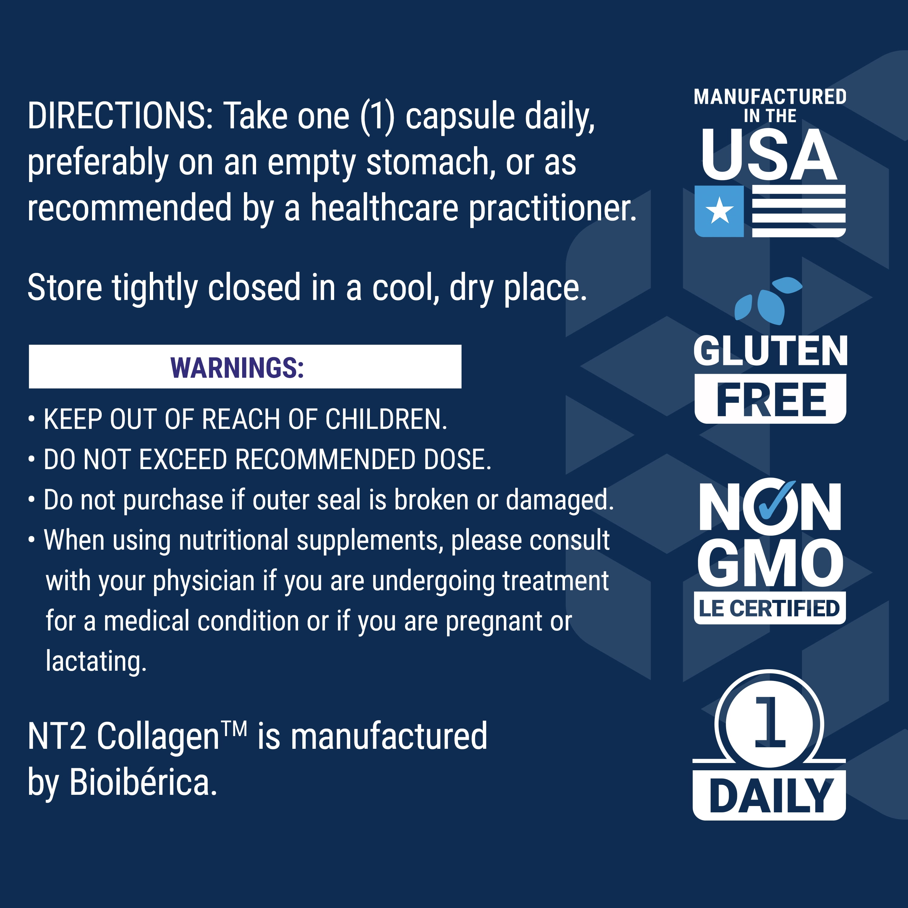 Life Extension NT2 Collagen™, 40 mg - Joint Health Supplement Supports Joint Comfort & Mobility - Gluten-Free, Non-GMO - 60 Small Capsules (2-Month Supply)