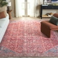 thumbnail image 2 of SAFAVIEH Vintage Serapi Carlene Medallion Machine Washable Area Rug, Red/Blue, 9' x 12', 2 of 12