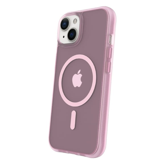 onn MagSafe Compatible Phone Case for iPhone 17e / iPhone 16e / iPhone 15 / iPhone 14 / iPhone 13 - Frosted Pink
