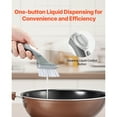 thumbnail image 3 of KFFKFF Soap Dispensing Dish Brush, Kitchen Scrub Brushes with 3 Replaceable Heads, Dish Cleaning Brushes with Durable Handle and Curved Bristles, Perfect for Pots, Pans, Sink, and Stove, 3 of 9